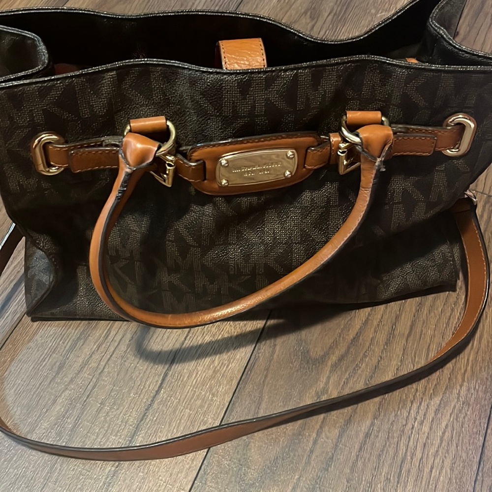 Michael Kors large leather satchel